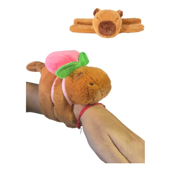 Peluche Pulsera Capibara Mueve La Cola Ajustable Carpincho