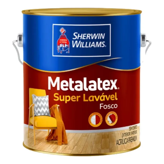 Tinta Acrílica Metalatex Fosco Sherwin Willians 3,6l Cores 