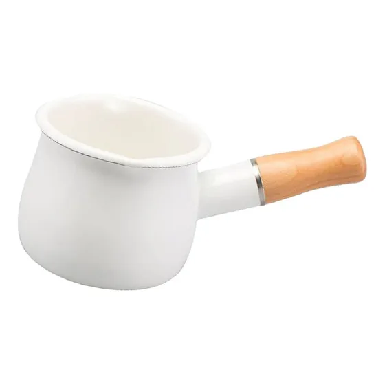 Para Pequena Panela Leite Esmaltada Manteiga Café Leite //