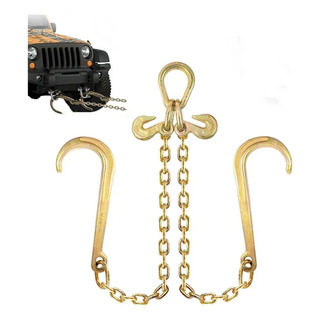 Cadena V Para Grua 5/16 X 3' Grado 70 Con Gancho J 15 Cadena V Para Grua 5/16 X 3' Grado 70 Con Gancho J 15