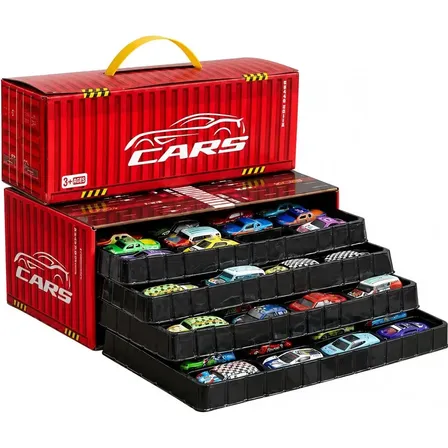 Kit Carrinhos Miniatura 1:64 Carros Metal Coleção Vermelho