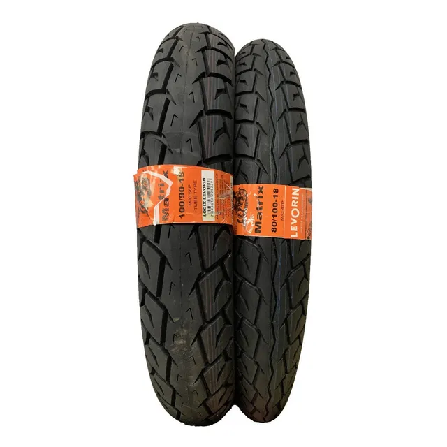 Pneu Matrix Cg Titan150160 100/90-18 + 80/100-18 Levorin
