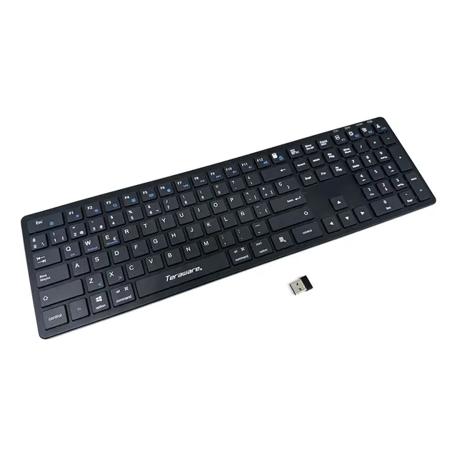 Teclado Inalámbrico Teraware Teratec100-bk Español, Negro