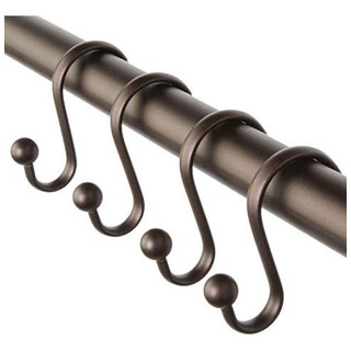 Interdesign 12 Ganchos Cortina Ducha Bronce Baño Interdesign 12 Ganchos Cortina Ducha Bronce Baño