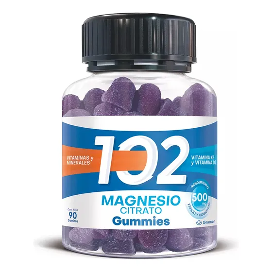 102 Magnesio Gummies X 90 Gomitas