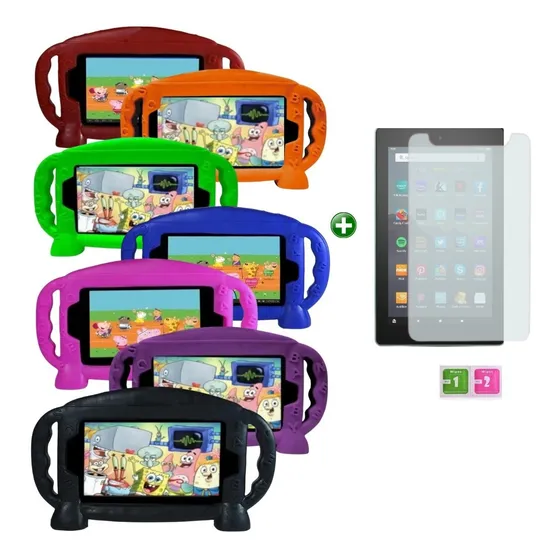 Capinha Para Tablet Amazon Fire 7 2019 Kfmuwi 7 In + Películ