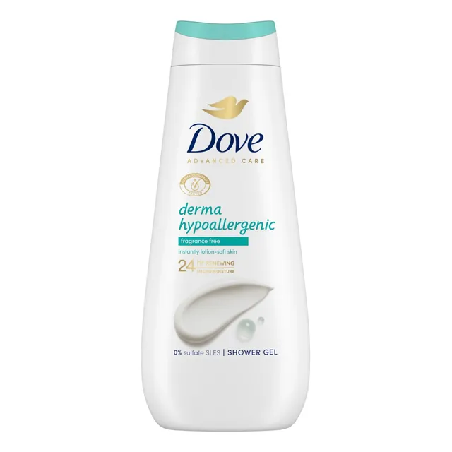 Dove Jabón De Baño Líquido Hipoalergénico 400ml