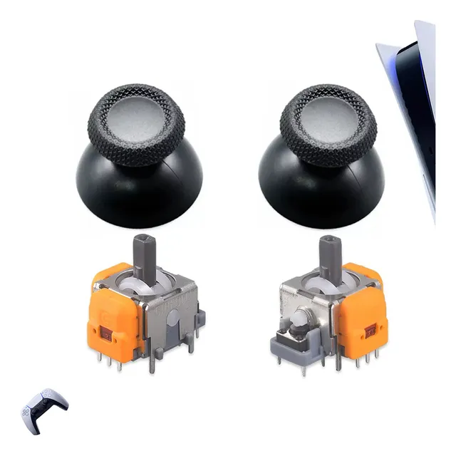 2 Análogos Hall Joystick Magnético + Capucha Tapa Para Ps5