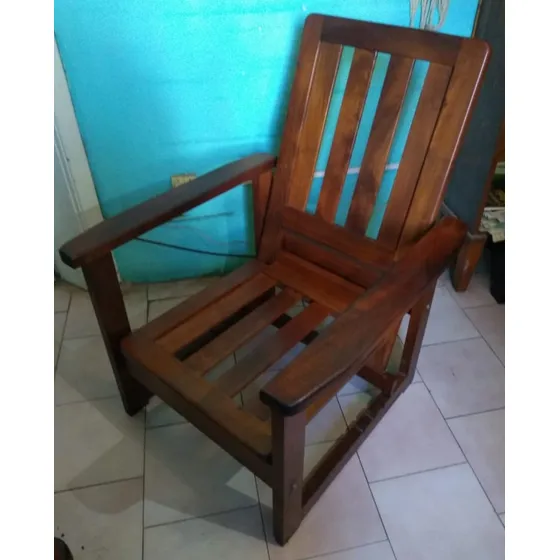2 Sillones Reclinables 4 Posiciones, Algarrobo (no Envio)