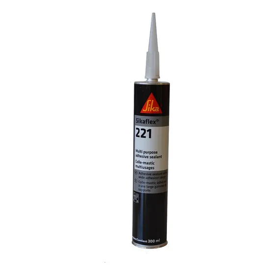 Sikaflex-221 Adhesivo De Poliuretano Multiusos Negro 300ml