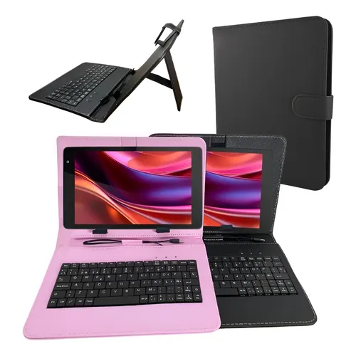 Capa P/ Tablet Lenovo M9 Tb310xu + Teclado Bluetooth + Mouse Cor