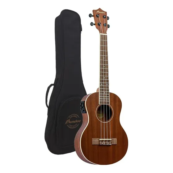 Ukelele Tenor Electro Acustico Bamboo U-26 Con Eq Color Marrón