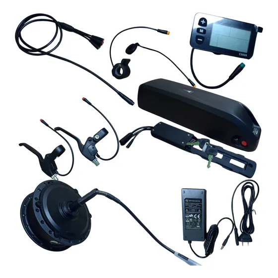 Kit Motor Eléctrico Trasero Bici 250wbateria Litio Sin Rueda