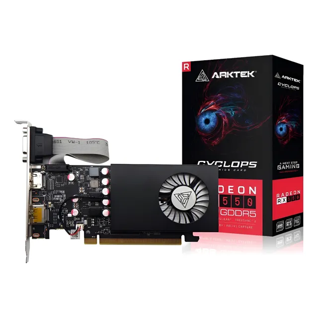 PLACA DE VIDEO ARKTEK RX 550 CYCLOPS V2 4GB GDDR5 RADEON