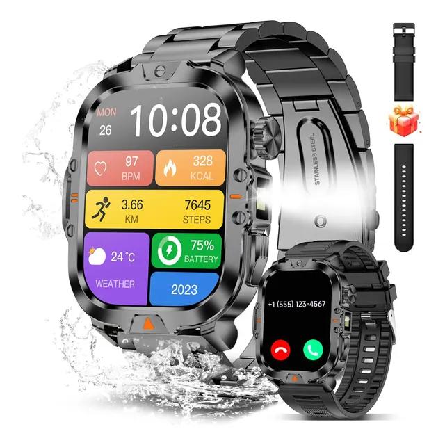Bruboses Reloj Inteligente Para Hombres Con S5vkr
