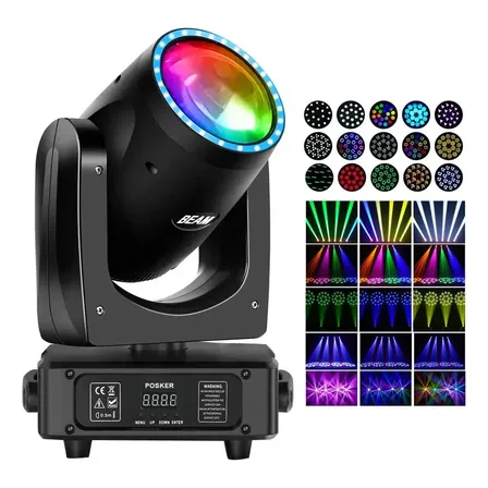 Posker 230w Cabeza Movil Led Dj Beam Luces Roboticas Luz De Escenario Con 18prisma+15patrones +12 Colores