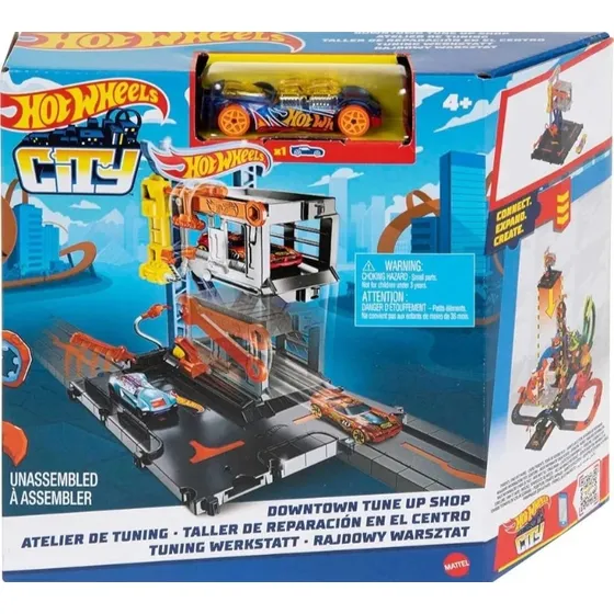 Hot Wheels City Pista De Carros Taller Reparación En Centro
