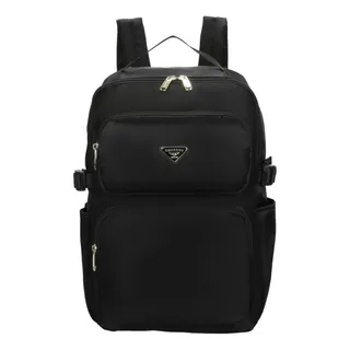 Bolsa Mochila Hazel Nylon Santino Preta Sab410u01 Bolsa Mochila Hazel Nylon Santino Preta Sab410u01