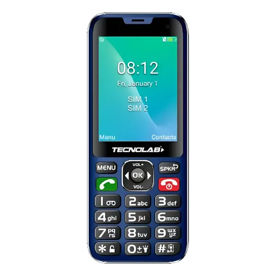 Teléfono Senior Tecnolab 4g Bluetooth 2.8 Adulto Mayor