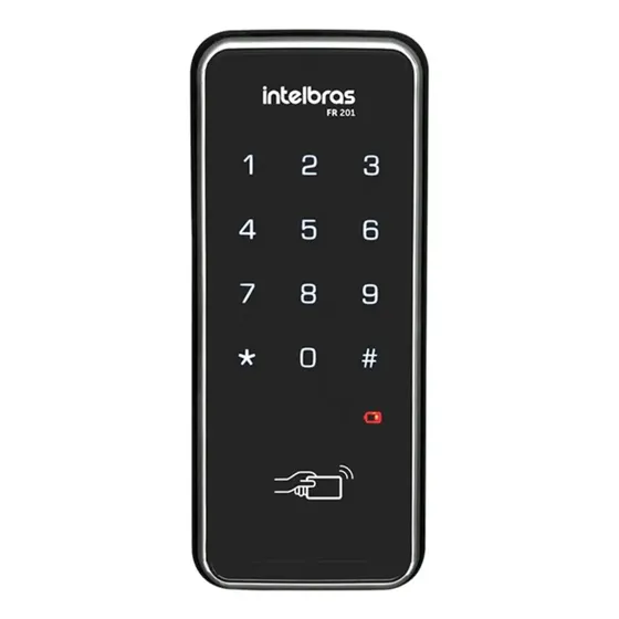 Fechadura Digital de Sobrepor Fr201 Preto Intelbras