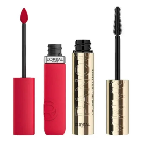 Pack L'oreal: Máscara Panorama Blackest + Labial Infallible