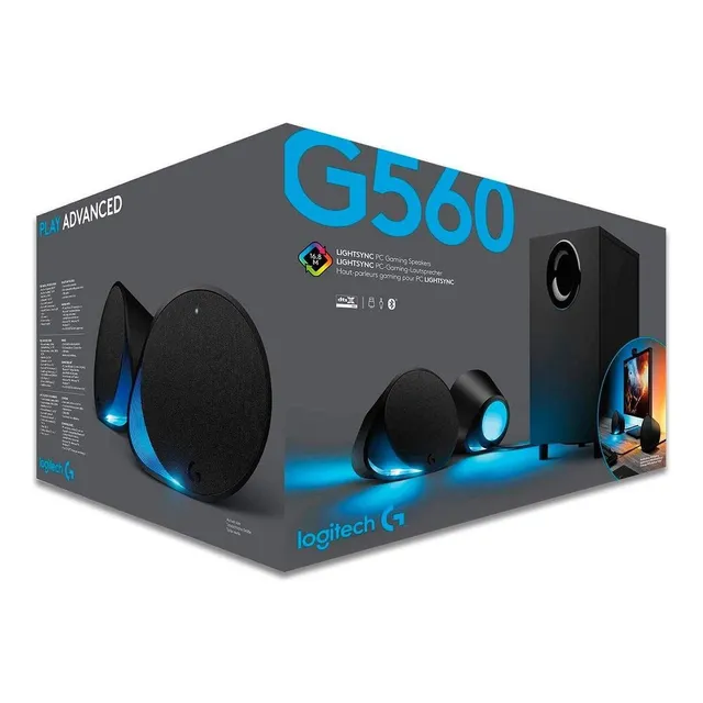 Parlantes Logitech Lightsync G560