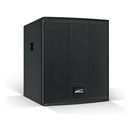 Audiobahn Subwoofer Profesional Amplificado 18 PuLG Asub18x Color Negro