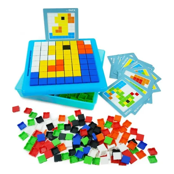 Mosaico Lógico Puzzle Didáctico Creativo De 175 Piezas -111
