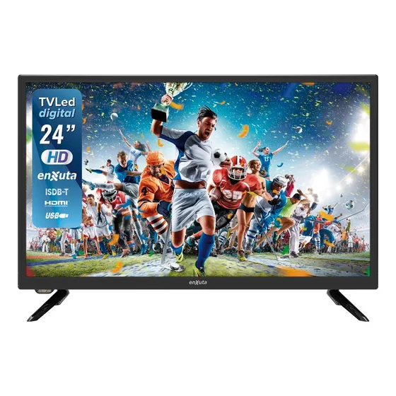 Tv Led Digital Hd 24 Enxuta Ledenx1224d1k Estacion Hogar