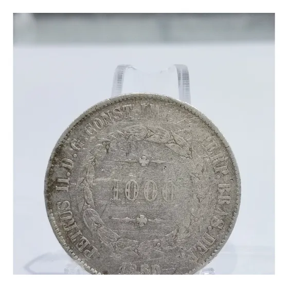 Moeda 1000 Réis 1850 Prata .917 Data Escassa
