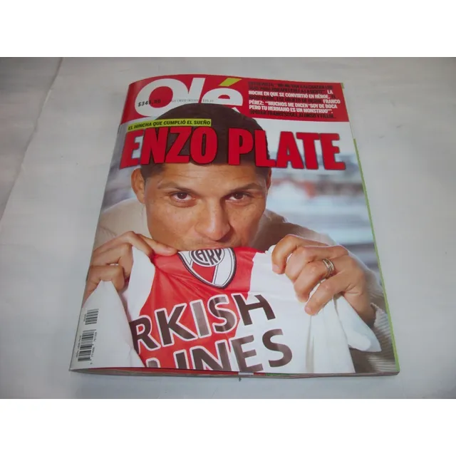 Revista Ole Enzo Plate * El Hincha Que Cumplio El Sueño *