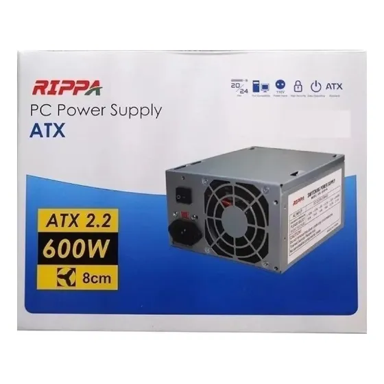 Fuente De Poder Kode 600w 20+4 Pines  Kd-600 Nueva