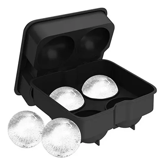 Molde De Hielo Forma Esfera De Silicon Bartender Hielera 