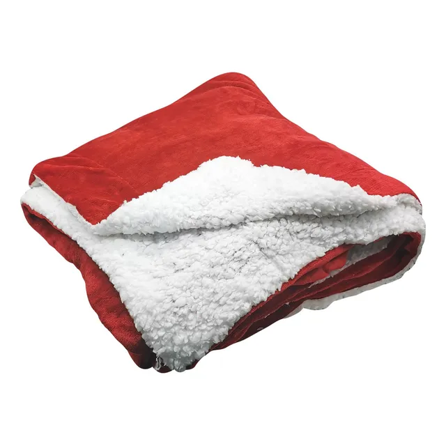 Frazada Manta Polar Con Corderito, 2 Plazas,