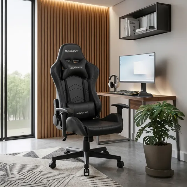 Cadeira Gamer Escritório Maxracer Aggressive Presidente Prt