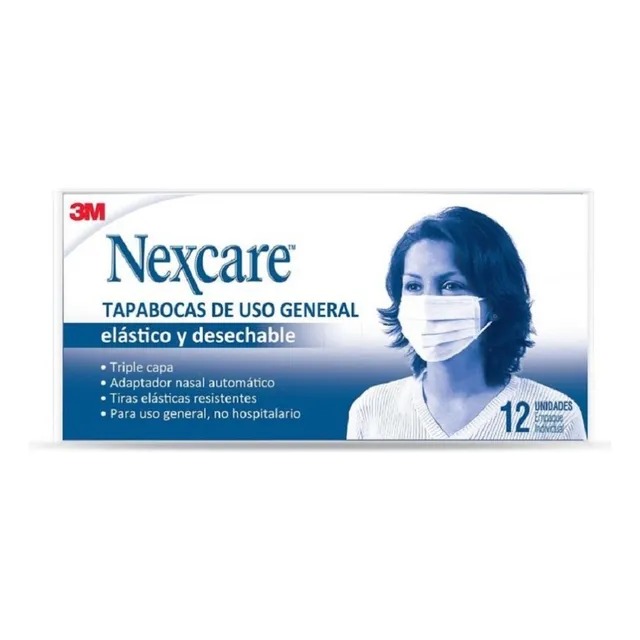 Tapabocas De Uso General Nexcar Color Blanco