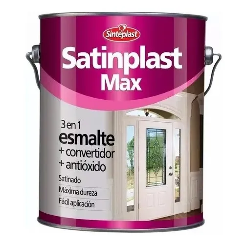 Esmalte Convertidor Satinado 3 En 1 Satinplast 4 Lts