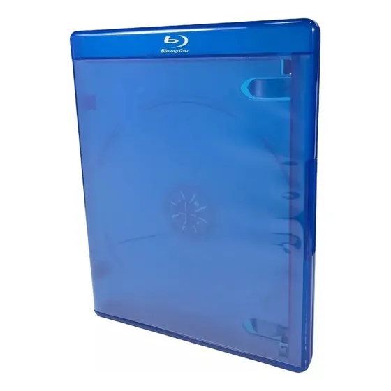 Kit 3 Estojo Capa Caixa Box Bluray Azul Filme Jogo Blu-ray