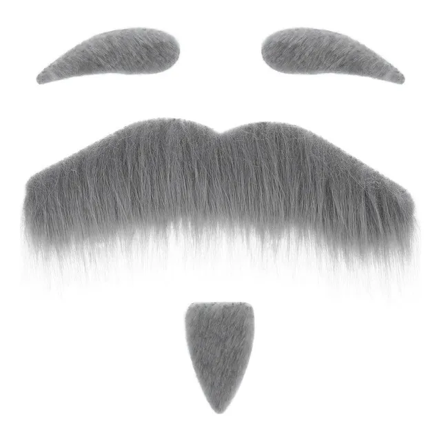 X Conjunto Realista De Sobrancelhas De Barba Falsa De