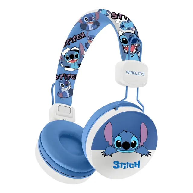 Audifonos Tiernos De Stitch/ Lilo Y Stitch Celeste