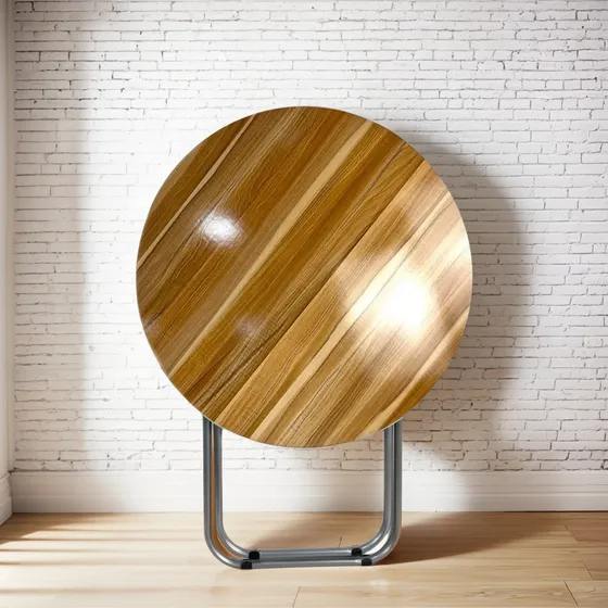 Mesa Plegable Redonda Para Cocina Picnic 60x60cm