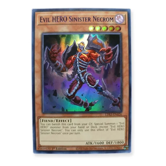 Yugi-oh! Evil Hero Sinister Necrom Lds3-en026 Ultra