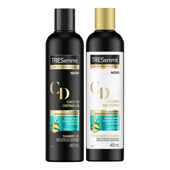 Kit Shampoo E Condicionador Tresemmé Cachos Definidos 400ml