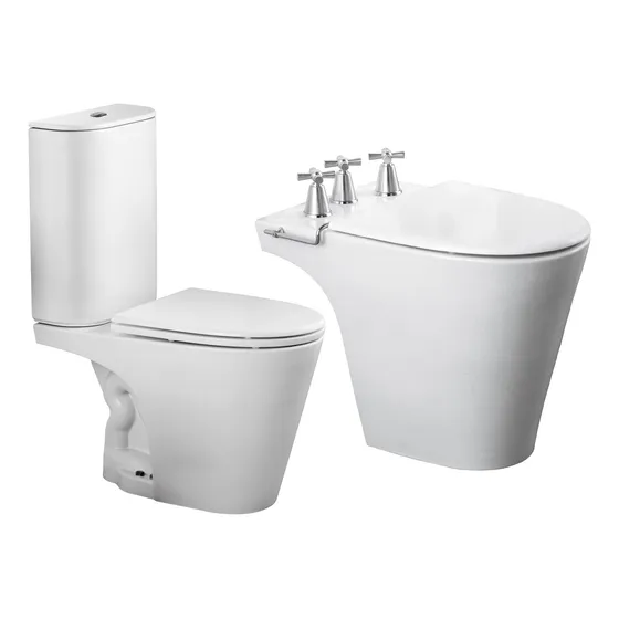 Inodoro Con Mochila Bidet Marina Ferrum Doble Descarga 3c