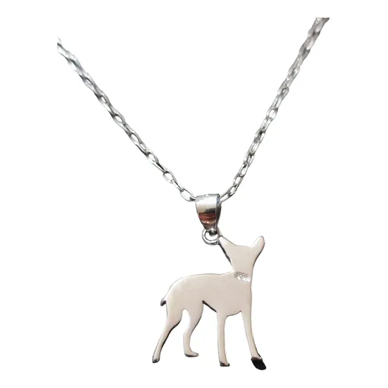 Cadena Collar Perro Chihuahua Mujer Niña Plata 925 + Caja Re