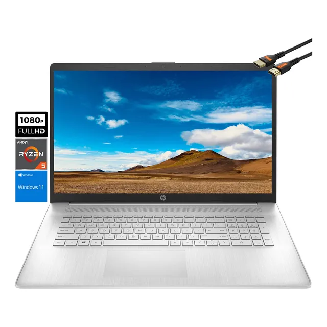 Laptop Hp 17 17.3  R5 5500u 8gb 512gb Ssd W11 Home