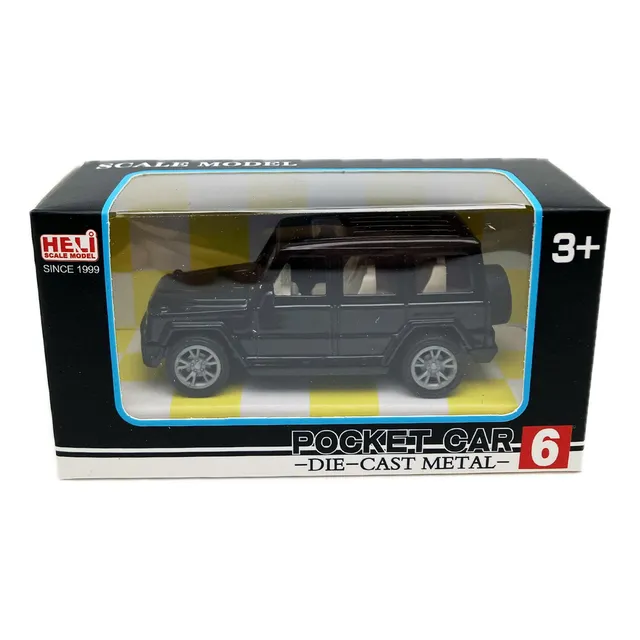 Vehículo De Metal Escala 1:55 Juguete Color Negro Personaje 4x4