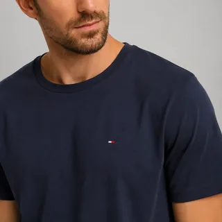 Tommy Hilfiger Camiseta Tommy Hilfiger Masculina Azul Marinho Algodão