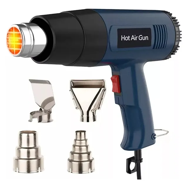 Pistola De Aire Caliente De 2000w, Gllai Pistola De Calor Con Control De Temperatura Variable (60 -600 ) Con Interruptor De 2 Posiciones, Para Manualidades, Contracción De Pvc, Decapado De Pintura