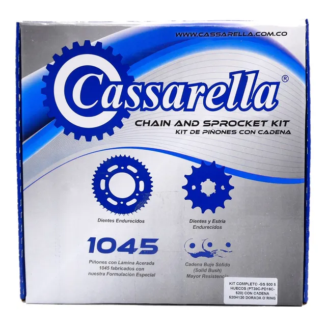 Kit De Piñones Para Moto Ybr125 Cassarella 14p 43c 428